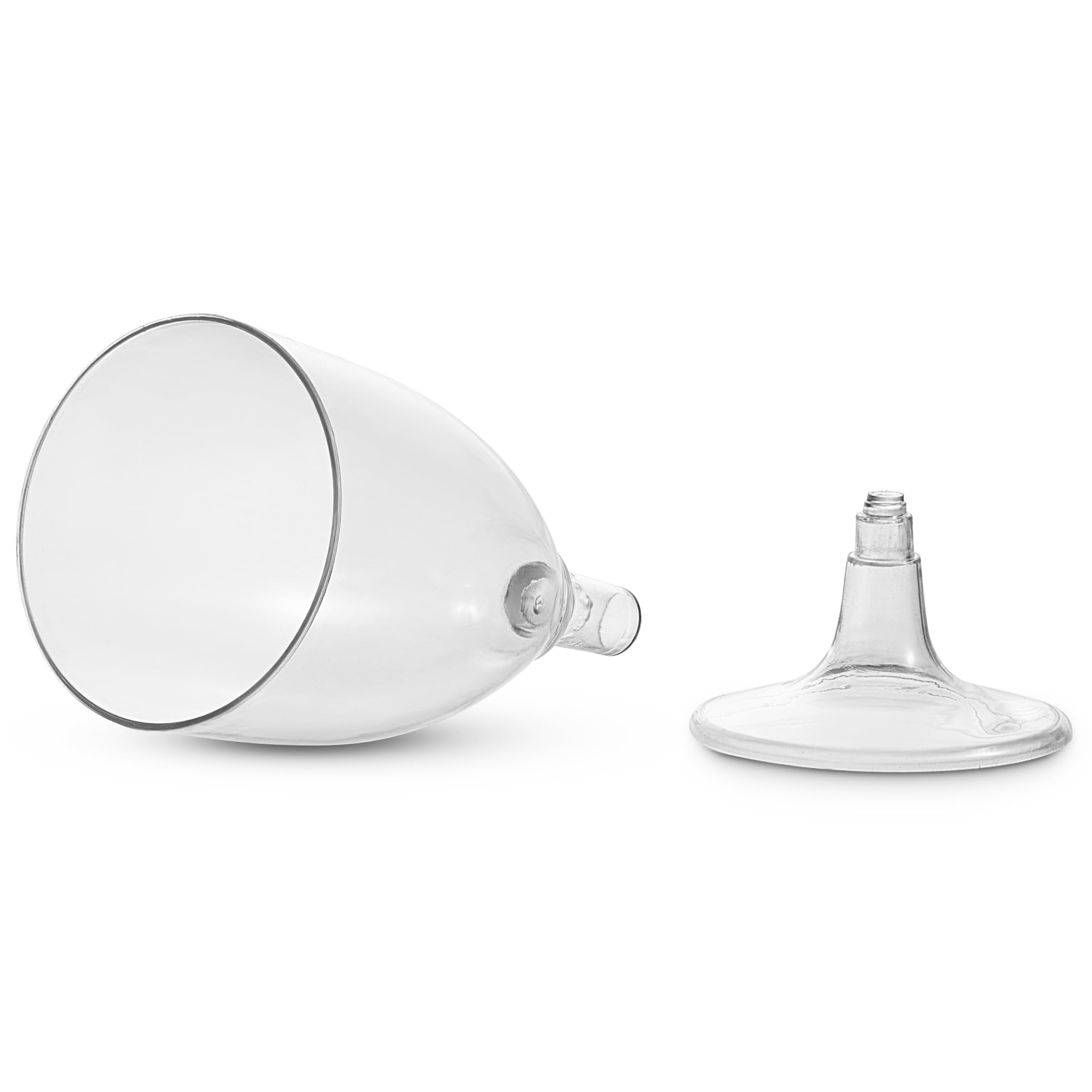 JoyServe Ice Cream Bowls and Spoons Set - Reusable Plastic Ice Cream Cups and Waffle Cone Shaped Spoons for Dessert Ice Cream Sundaes, Frozen Yogurt, Gelato, Birthday Party Decorations